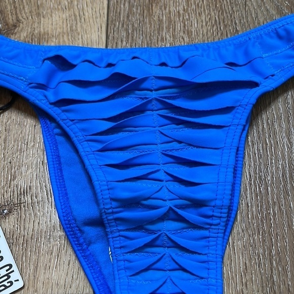 NWT Rosa Chá Blue Bikini Bottoms Size P/S - Picture 3 of 5